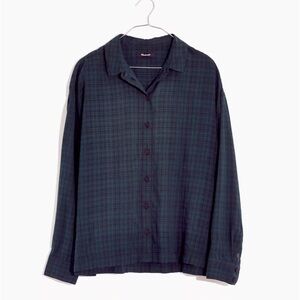 Madewell Westlake Shirt in Willowdale Plaid Top‎